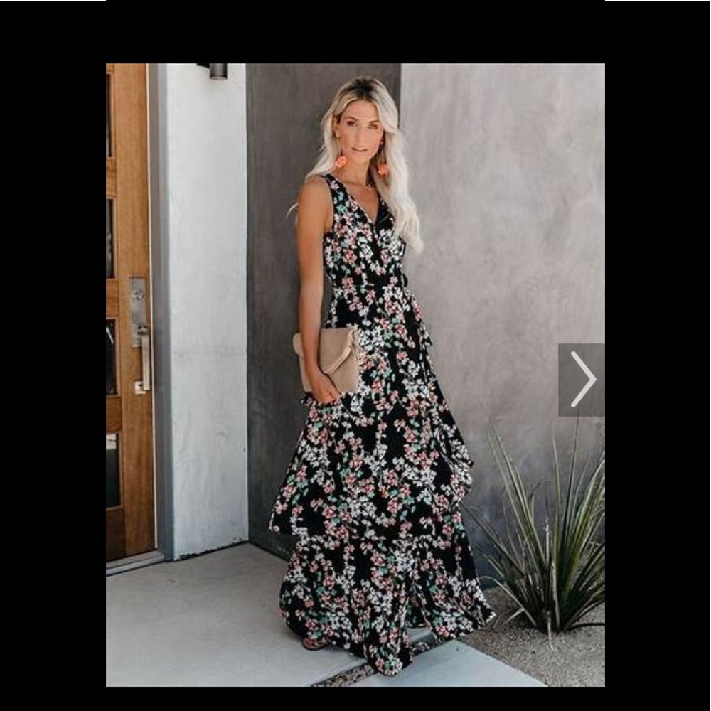 Vici | Portland Floral Wrap Maxi Dress | size M
